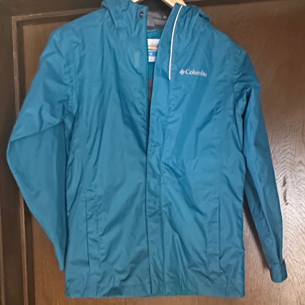 Columbia Teal Hooded Jacket